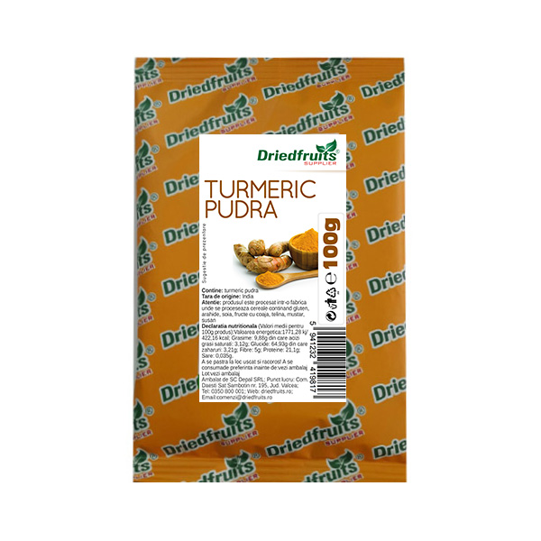 Turmeric pudra Driedfruits – 100 g Dried Fruits Condimente & Legume Uscate